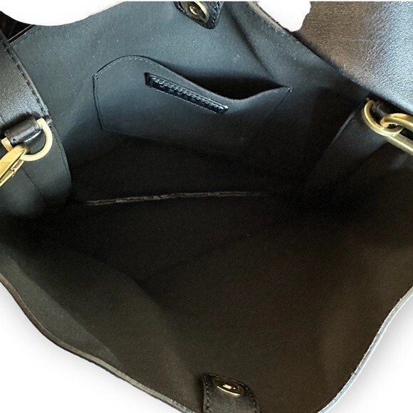 Orciani Black textured leather shoulder bag - Picture 9 of 9